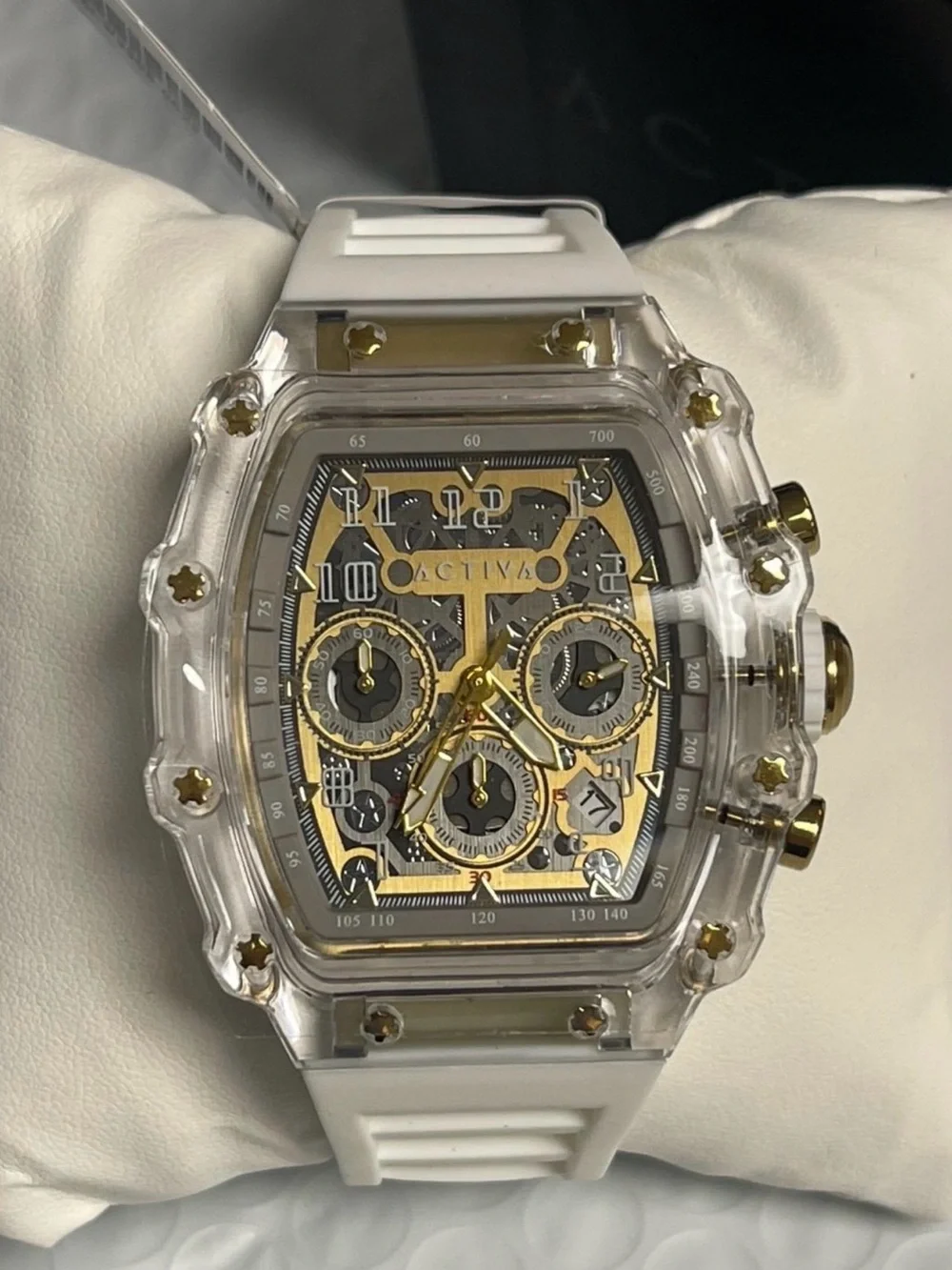 Activa Fury X Invicta Men's Watch w/ Skeleton Dial - 44.3mm, White (ACW2305-004)